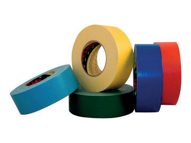Tejp textil plastbelagd 25mmx50m gul