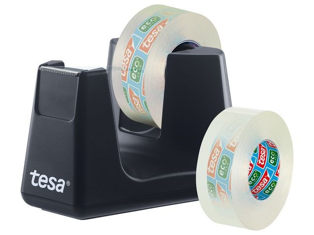 Dispenser Nastro Adesivo Tesa® SMART 33m - Nero, Da Scrivania, Con Stop-pad Lavabile - Foto 9