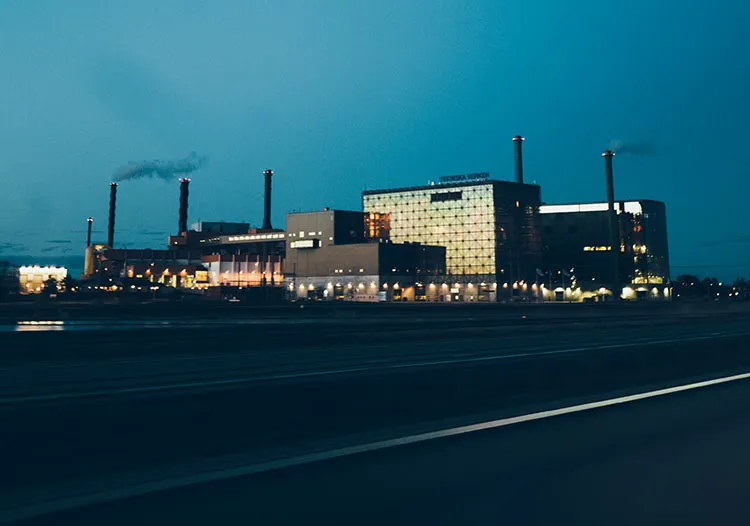 Stadsvy över Linköping, symbol för Joyweeks kontorsstädning och service till företag i stad och region